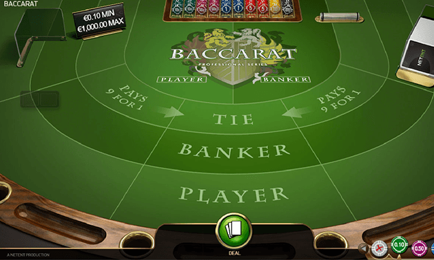 Baccarat Pro Table Betting