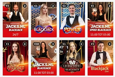 Online Blackjack Games at Jack's Casino