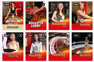 Online Roulette Games at Jack's Casino