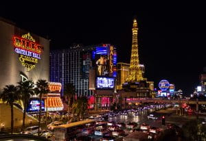 Night cityscape of Las Vegas