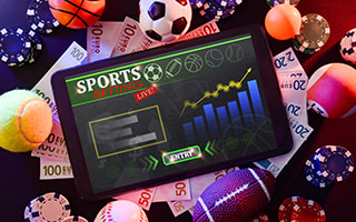 Online sports betting tablet application